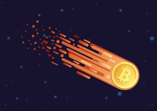 Weekly Digest: Gold Bulls, Crypto Drop, Consumers Hopeless gold bitcoin depicted as a falling meteorite in the dark skies