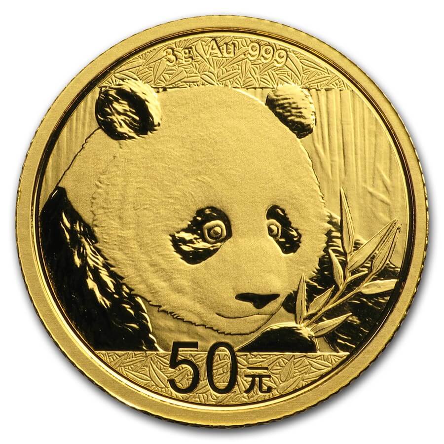 2018 China 3 gram Gold Panda BU 2018 China 3 gram Gold Panda BU