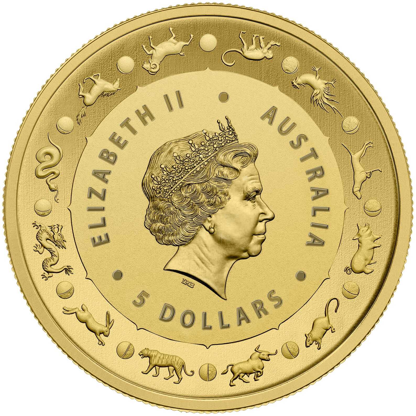 2019 Australia 1/20 oz Gold Lunar Pig BU 2019 Australia 1/20 oz Gold Lunar Pig BU