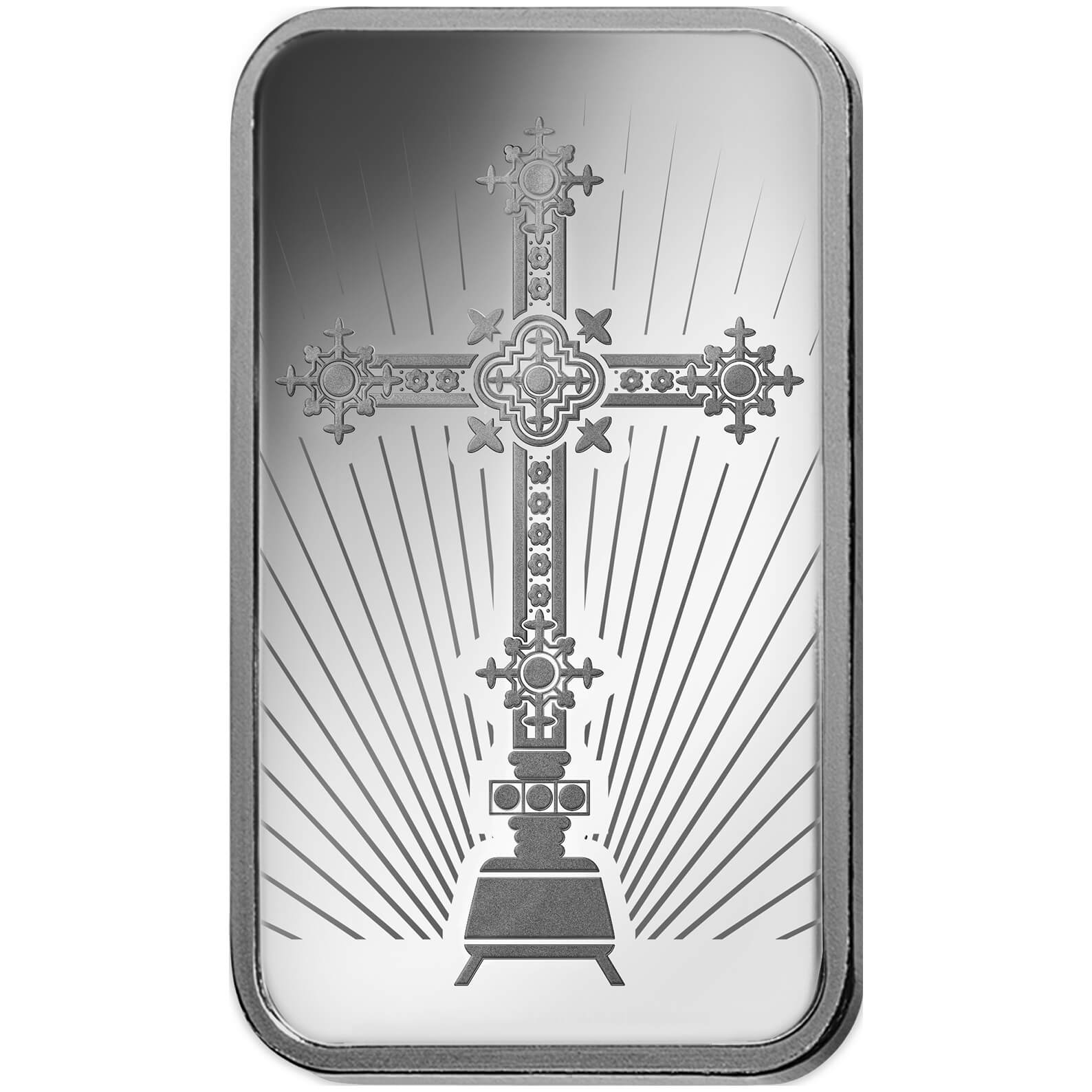 1 oz Silver Bar - PAMP Suisse Romanesque Cross 1 oz Silver Bar - PAMP Suisse Romanesque Cross