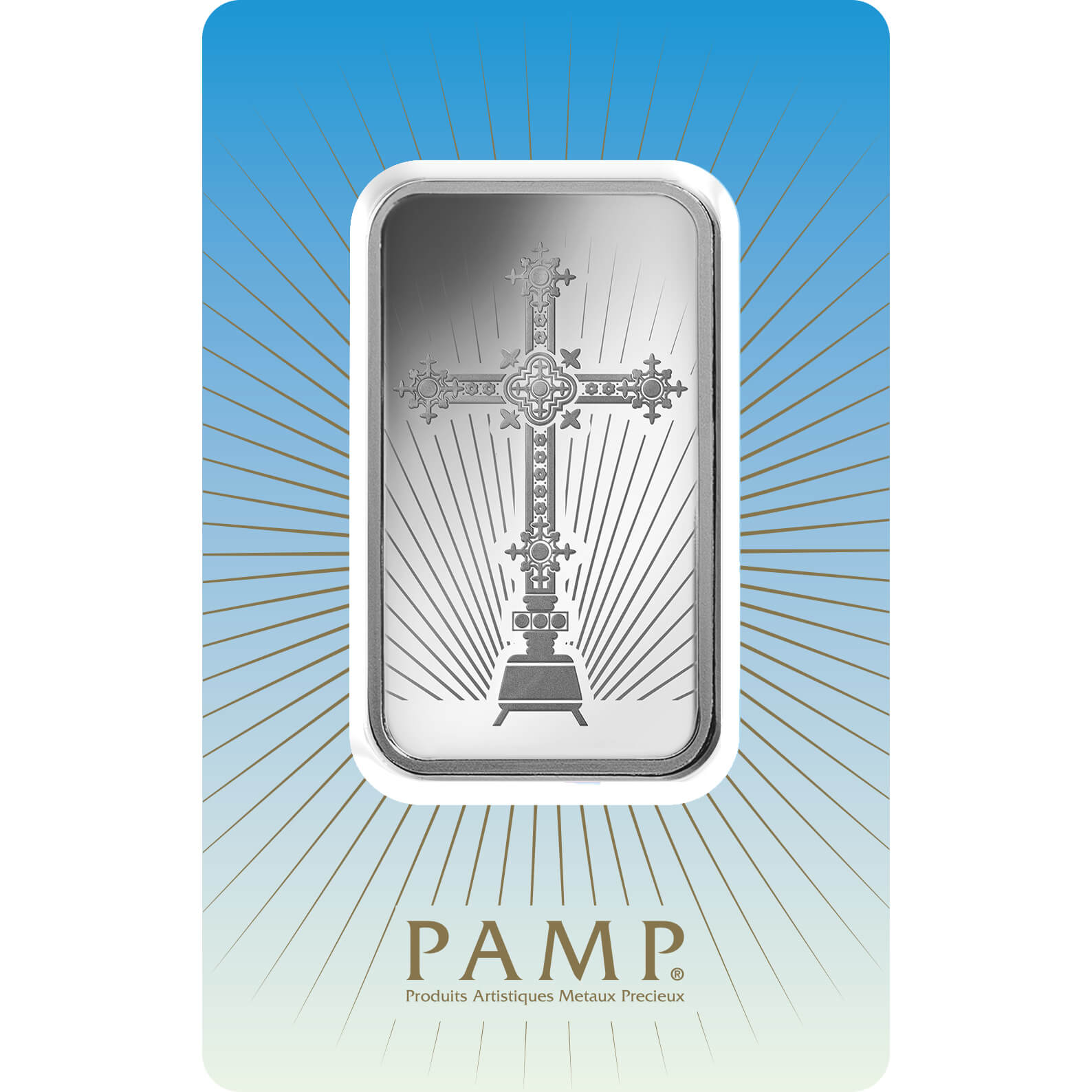 1 oz Silver Bar - PAMP Suisse Romanesque Cross 1 oz Silver Bar - PAMP Suisse Romanesque Cross