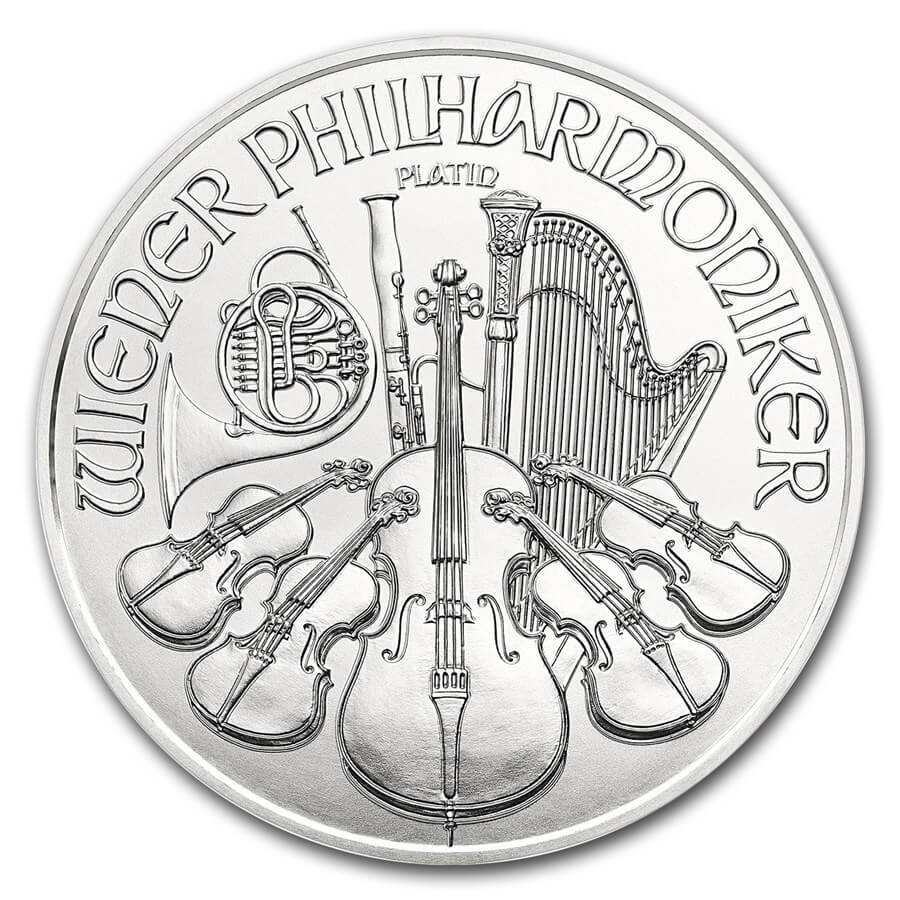 Philharmonique en platine de 1 once BU - 2019 Philharmonique en platine de 1 once BU - 2019