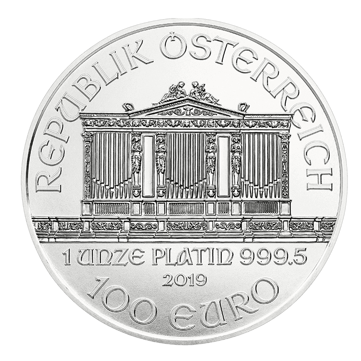 Philharmonique en platine de 1 once BU - 2019 Philharmonique en platine de 1 once BU - 2019