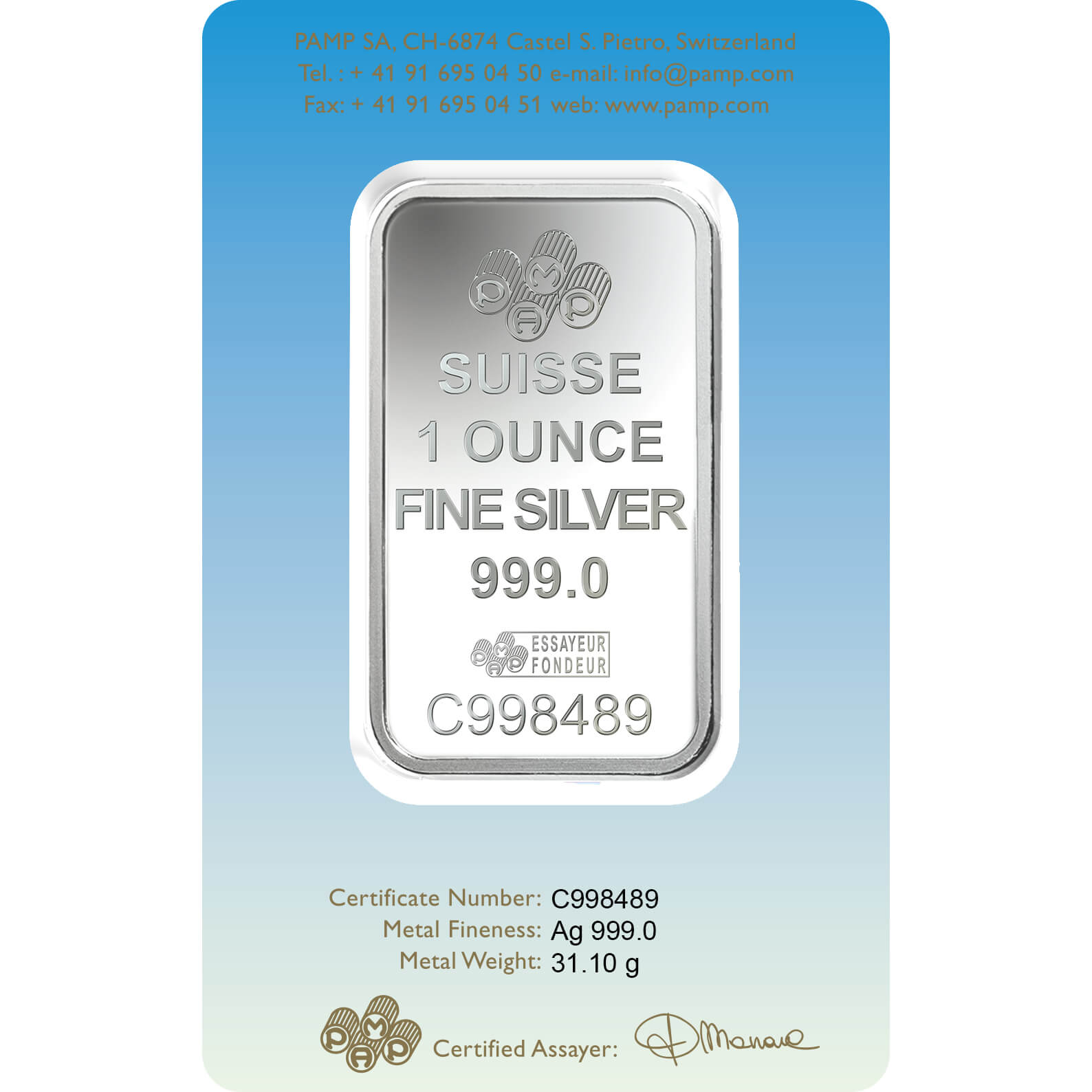 1 oz Silver Bar - PAMP Suisse Buddha 1 oz Silver Bar - PAMP Suisse Buddha