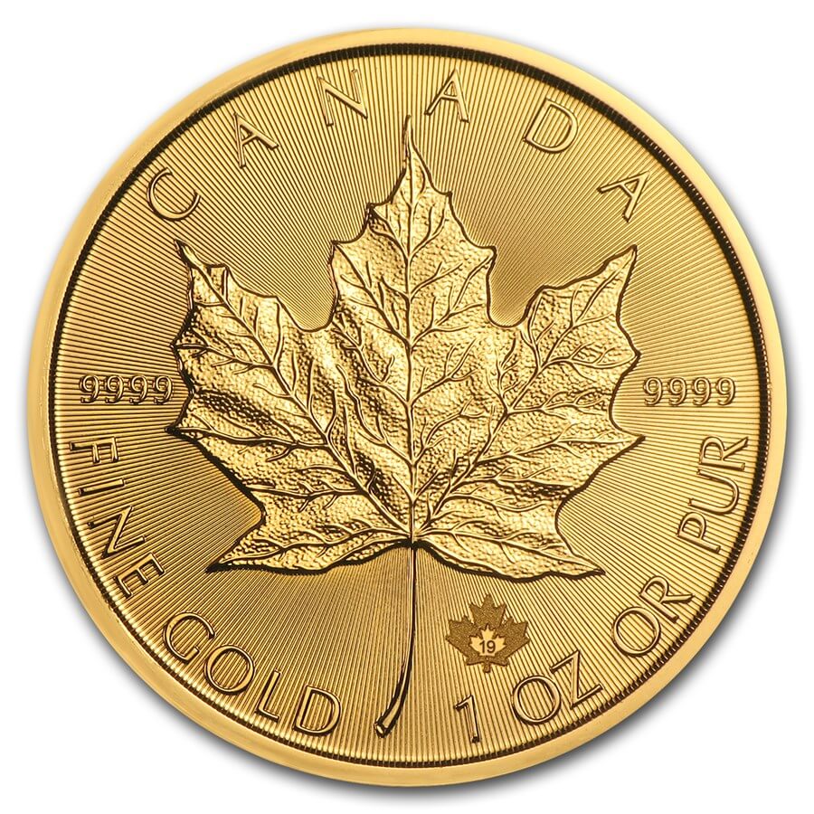 2019 Canada 1 oz Gold Maple Leaf BU 2019 Canada 1 oz Gold Maple Leaf BU