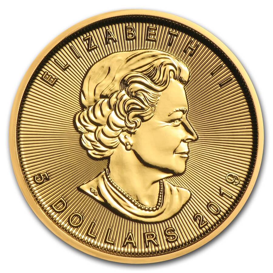 Maple Leaf en or de 1/10 once BU - 2019 Maple Leaf en or de 1/10 once BU - 2019