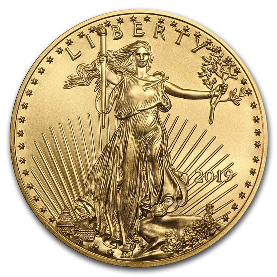2019 1/10 oz Gold American Eagle BU 2019 1/10 oz Gold American Eagle BU