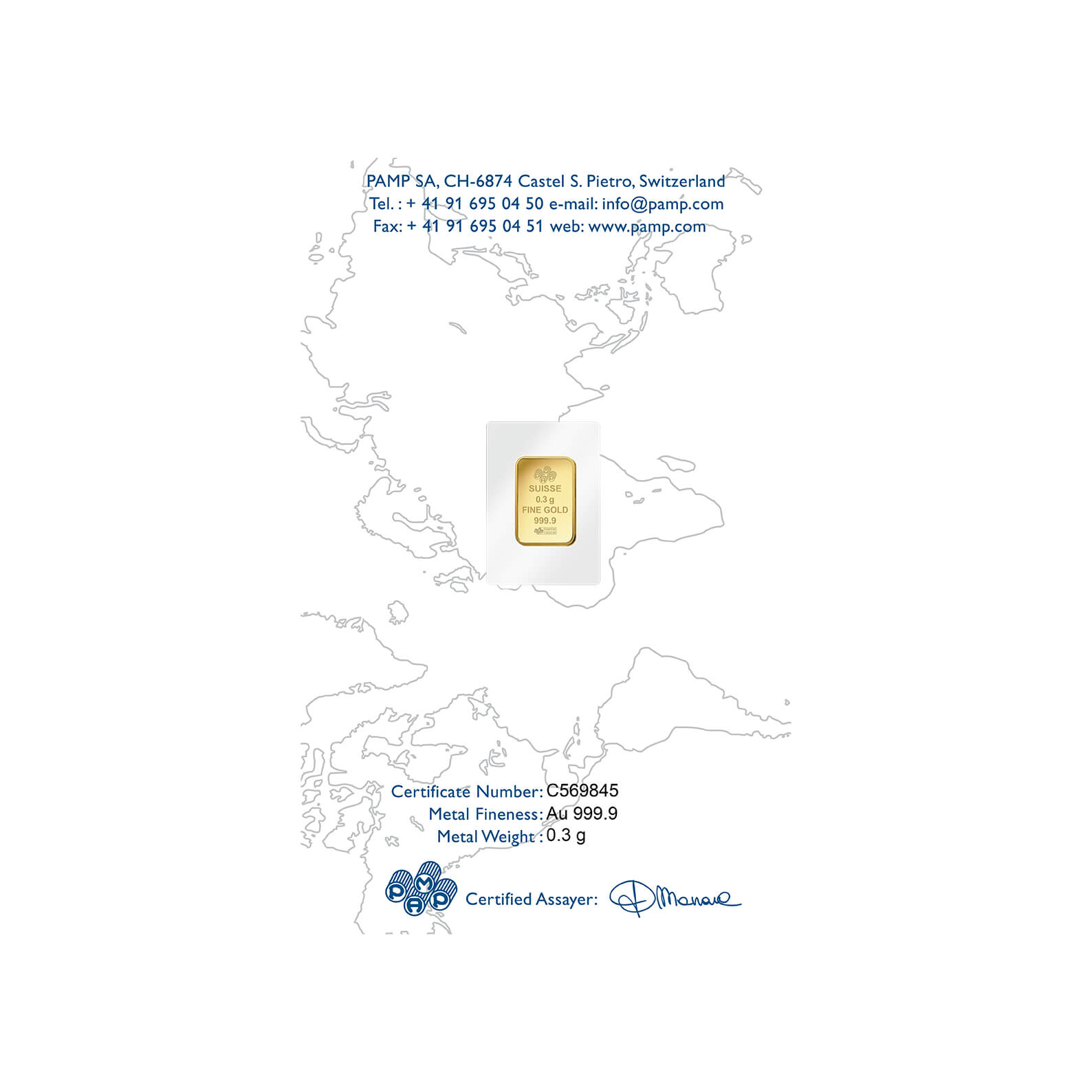 0.3 gram Gold Bar - PAMP Suisse Lady Fortuna 0.3 gram Gold Bar - PAMP Suisse Lady Fortuna
