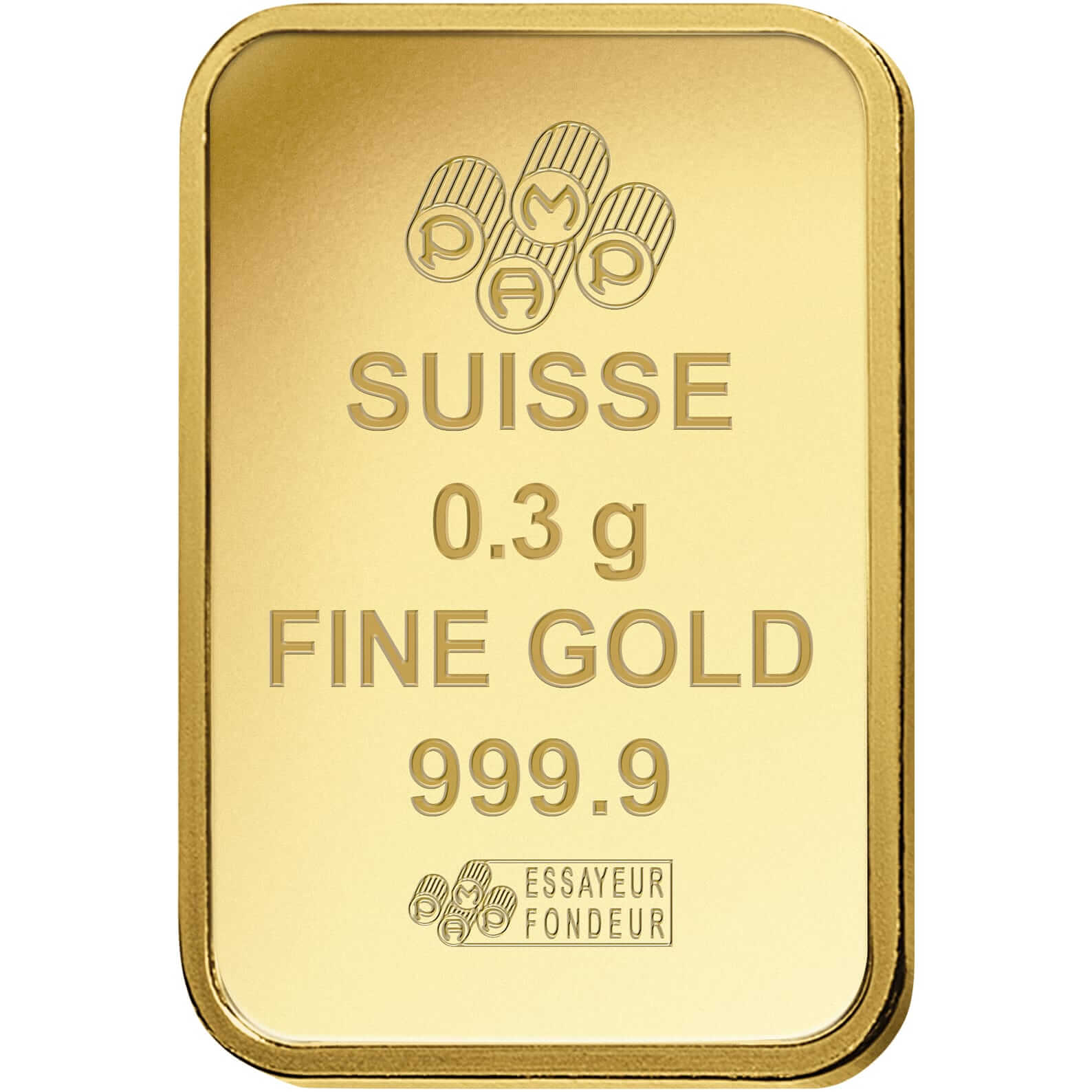 0.3 gram Gold Bar - PAMP Suisse Lady Fortuna 0.3 gram Gold Bar - PAMP Suisse Lady Fortuna