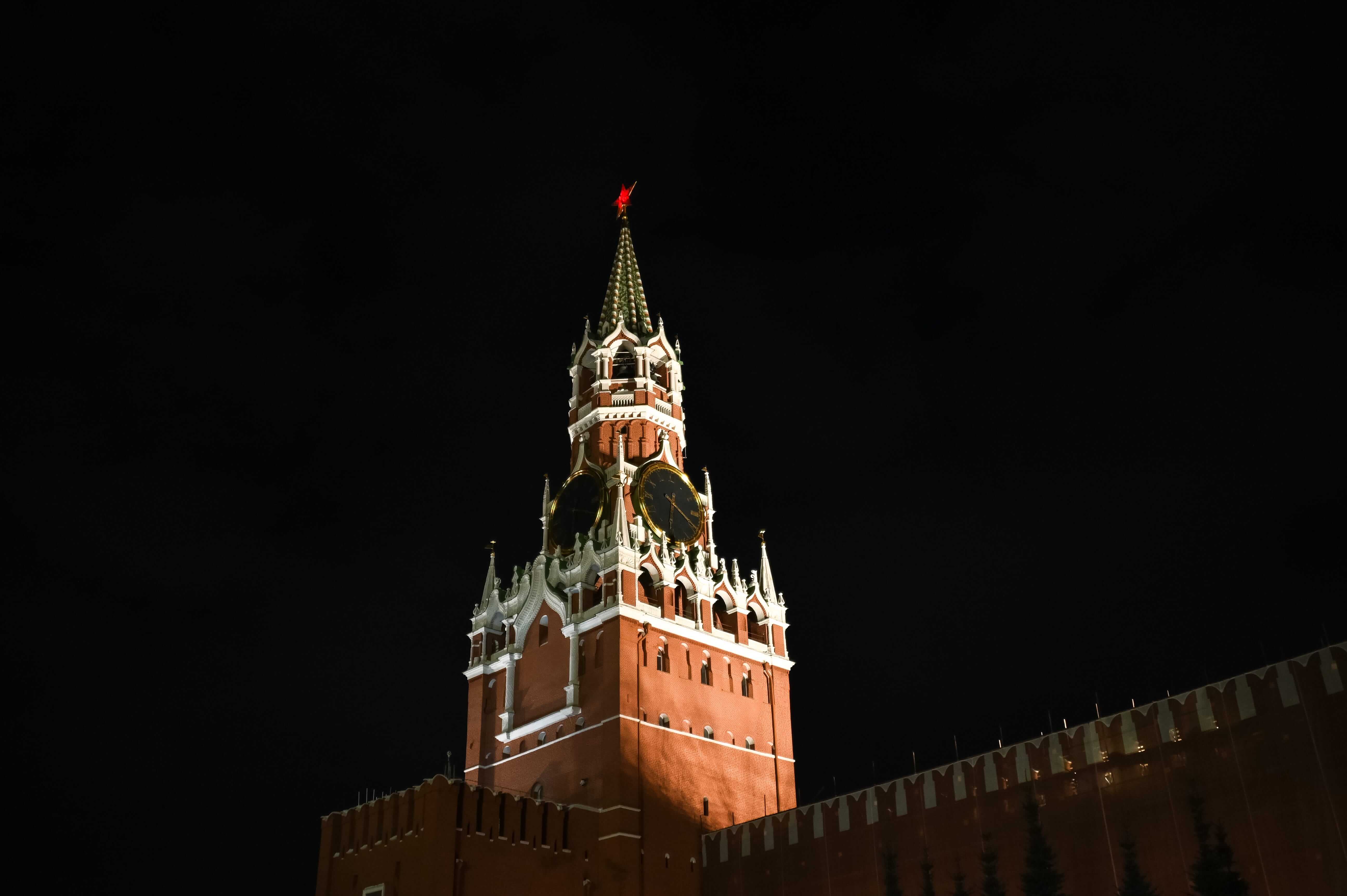 The Kremlin tower on the Red Square in Moscow, Russia