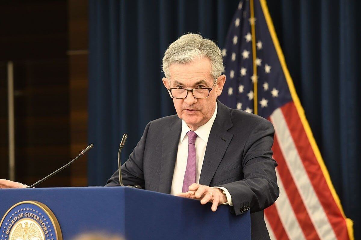 Fed Chair Jerome Powell at a press conference